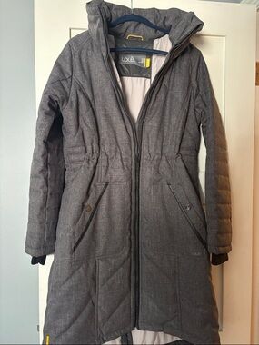Lole Emalin Hooded Parka - Charcoal Gray / Jacket and Coat
